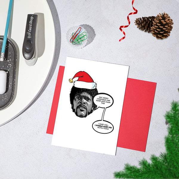 Funny Movie Themed Christmas Card - Pulp Fiction – That Card Shop