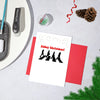 Funny Beatles Christmas Card - Abbey Xmas!