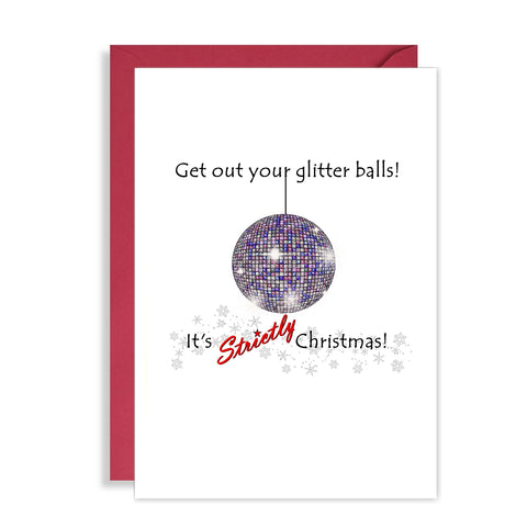 Strictly Come Dancing Christmas Card - Get out your Glitter Balls!