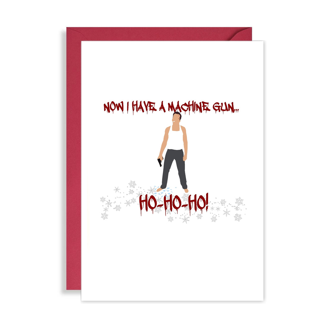Funny Movie Themed Christmas Card - Die Hard