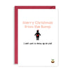 Funny Christmas Card from the Bump - pregnancy / expecting card for Mum or Dad at Xmas