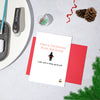 Funny Christmas Card from the Bump - pregnancy / expecting card for Mum or Dad at Xmas