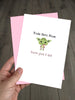 Star Wars Mothers Day Card, Yoda Best! Love You I do Cute Funny