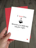 Funny Cute Valentines Day Card - I Love you because you make my tea just right
