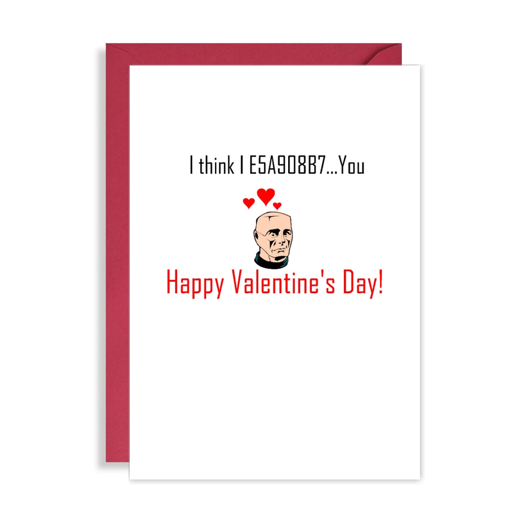 Red Dwarf Valentines Day Card - Kryten thinks he's in love