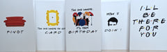 Friends TV Show Themed Greetings Cards - 5 PACK Original Designs - That Card Shop
