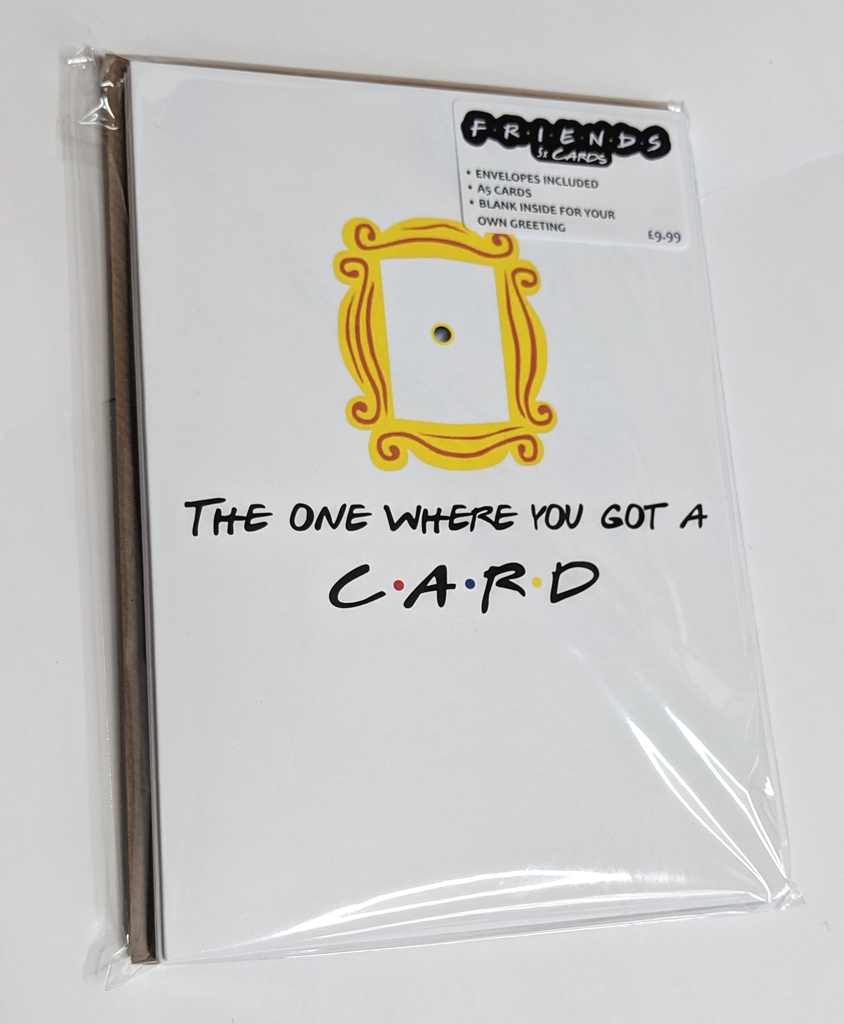Friends TV Show Themed Greetings Cards - 5 PACK Original Designs – That ...