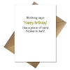 Funny Birthday Card - Just a piece of card - Cheeky Humour Greeting Joke for Him Her