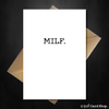Funny New Baby Congratulations Card - MILF - That Card Shop