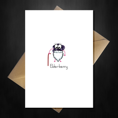Cute Birthday Card - Elderberry! Funny comedy joke with Elder-berry pun - That Card Shop