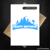 Funny Fortnite Birthday Card - Achievement Unlocked! - That Card Shop