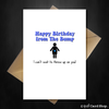Funny Birthday Card from the Bump - pregnancy / expecting card for Dad - That Card Shop