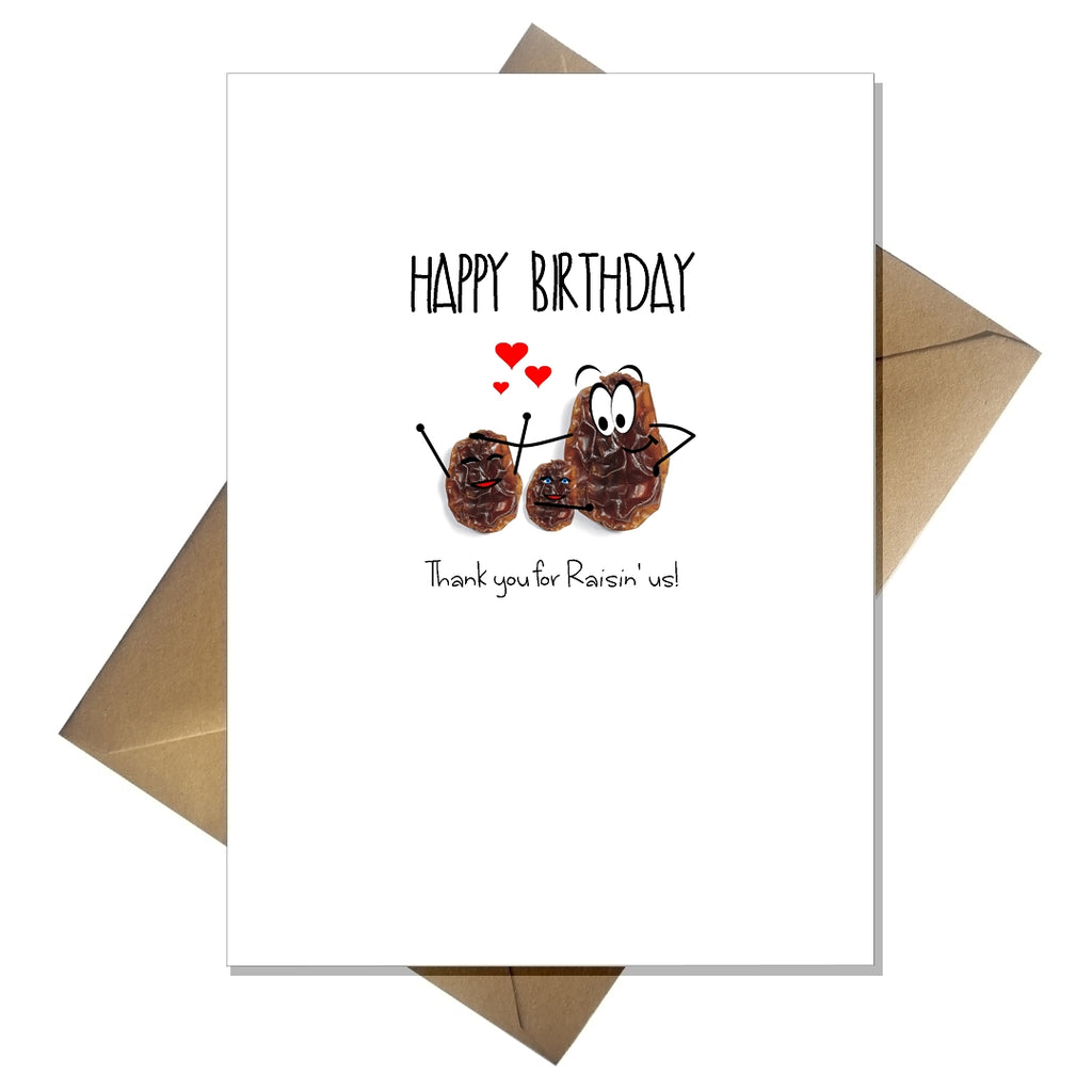 Mum / Dad Birthday Card from the kids - Thank you for raisin us! - That Card Shop