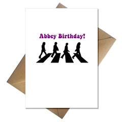Funny Pun Beatles Birthday Card - Abbey Birthday! - That Card Shop