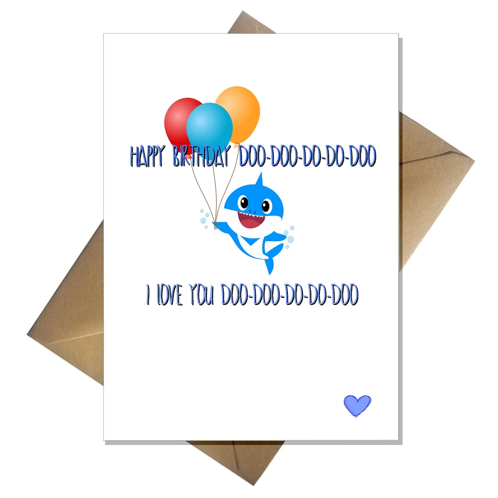 Funny Baby Shark Birthday Card - from the Baby Shark song! - That Card Shop