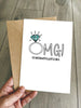 Funny Engagement Card - OMG Congratulations!