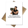 Arnie Birthday Card - Funny Arnold Schwarzenegger Commando Movie Themed Cards for him / her