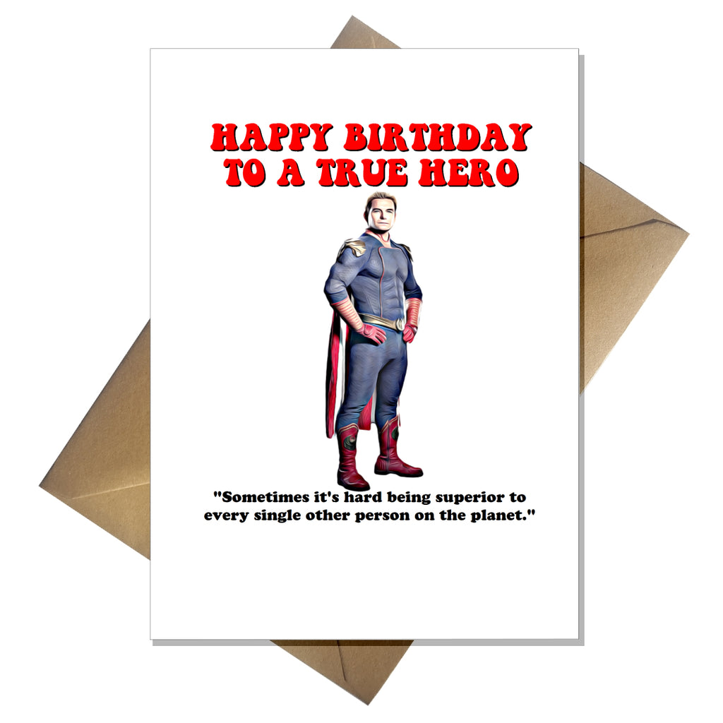 Funny Homelander Birthday Card - The Boys new series cards