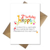 Funny Children's 3rd Birthday Card - You Can't Read!