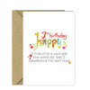 Funny Children's 3rd Birthday Card - You Can't Read!