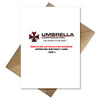 Resident Evil Birthday Card - Funny Umbrella Themed Cards for him / her