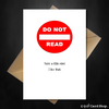 Funny Birthday Card - DO NOT READ, you're a little rebel... - That Card Shop