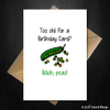 Funny Birthday Card - Bitch, peas! - That Card Shop