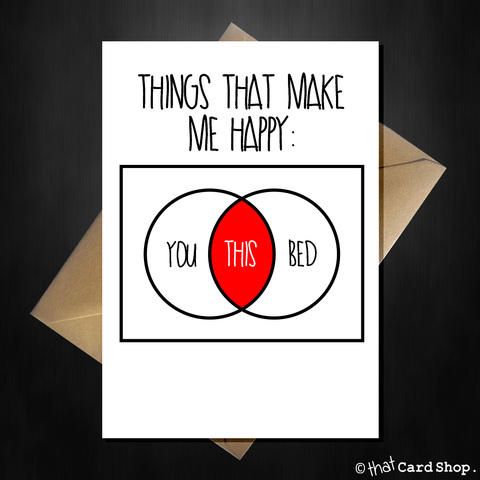 Cute Greetings Card - You are my happy place