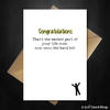 Funny Graduation Congratulations Card - Easiest part of your life! - That Card Shop