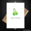 Cute Love You Greetings Card - Olive you very much - That Card Shop