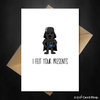 Funny STAR WARS Birthday Card - Darth Vader felt your presents - That Card Shop