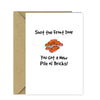 Funny New Home Card - You got a new pile of bricks!