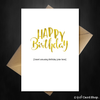 Lazy Happy Birthday Card - [Insert amusing Birthday joke here] - That Card Shop