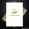 Cute Greetings Card - Two peas in a pod - Birthday / Anniversary - That Card Shop