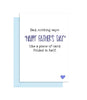 Funny Fathers Day Card - It is just a piece of card folded in half!