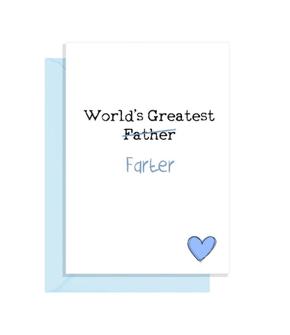 Funny Fathers Day Card - World's Greatest Farter