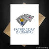 Funny Game of Thrones Fathers Day Card - Father's Day is coming... - That Card Shop