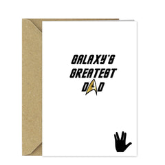 Star Trek Fathers Day Card - Galaxy's Greatest Dad