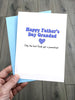 Funny Fathers Day Card for your Grandad - only the best dads get promoted!