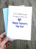 Rude Fathers Day Card - Thanks for shagging mum!