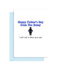Funny Fathers Day Card from the Bump - pregnancy / expecting card for Dad