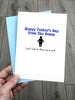Funny Fathers Day Card from the Bump - pregnancy / expecting card for Dad