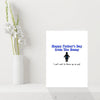 Funny Fathers Day Card from the Bump - pregnancy / expecting card for Dad