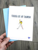 Funny Freddie Mercury Fathers Day Card - You are my champion
