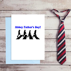 Funny Beatles Fathers Day Card - Abbey Father's Day!