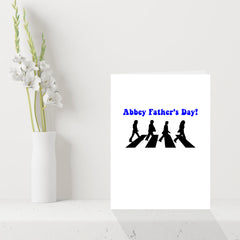 Funny Beatles Fathers Day Card - Abbey Father's Day!