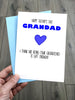 Naughty Fathers Day card for Grandad - I'm gift enough!