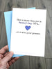 Funny Fathers Day Card - This is more than a card, it's also your present!