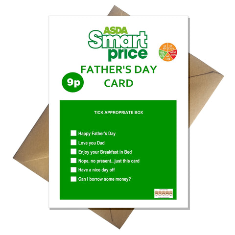 ASDA Smart Price Fathers Day Card