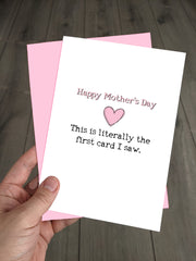 Funny Mothers Day Card - Literally the 1st card I saw